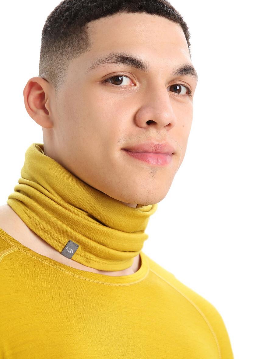 Silent Gold Icebreaker Unisex Merino Flexi Chute Men's Scarves | AU 1068FDNM